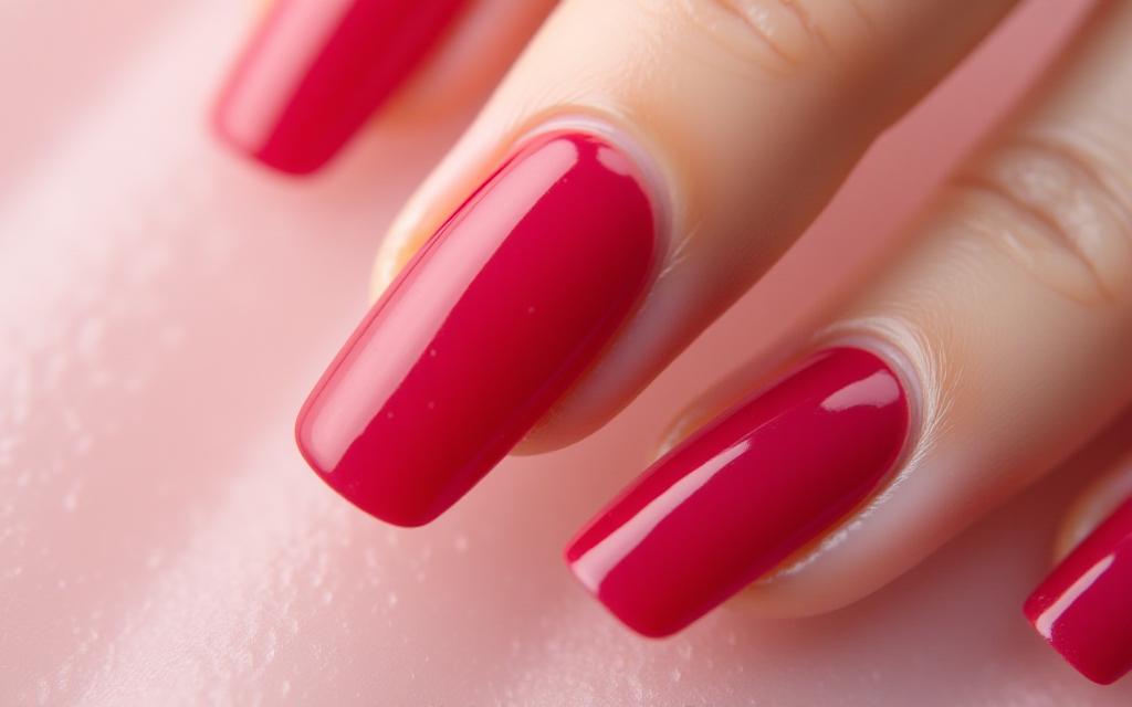 광택이 아름다운 젤 매니큐어 시술